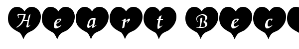 Heart Becker font preview